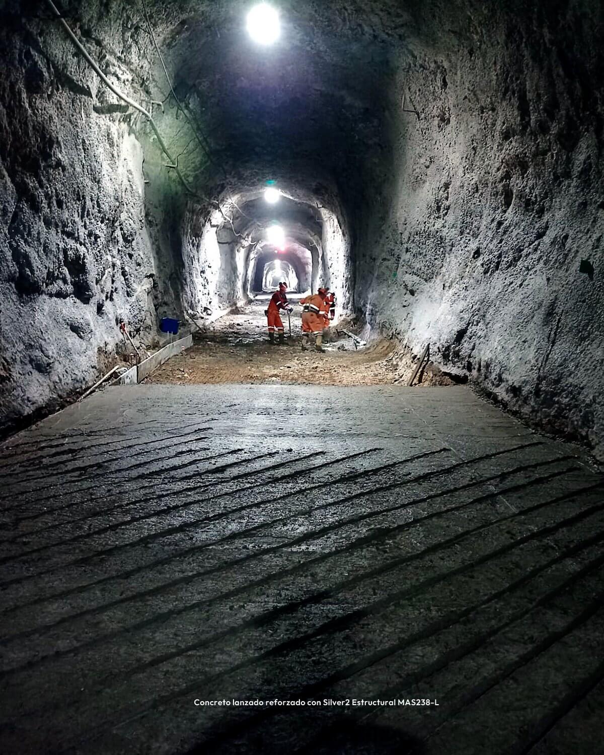 Concreto lanzado reforzado con Silver2 Estructural MAS238-L (2)