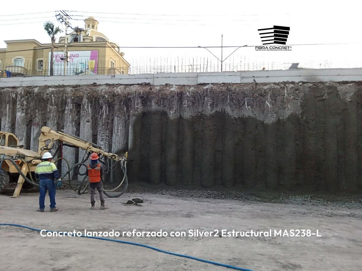 Concreto lanzado reforzado con Silver2 Estructural MAS238-L (3)