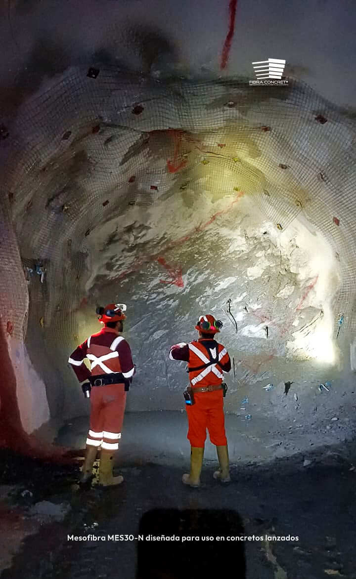 Mesofibra diseñada para su uso en concretos Lanzados MES30-N