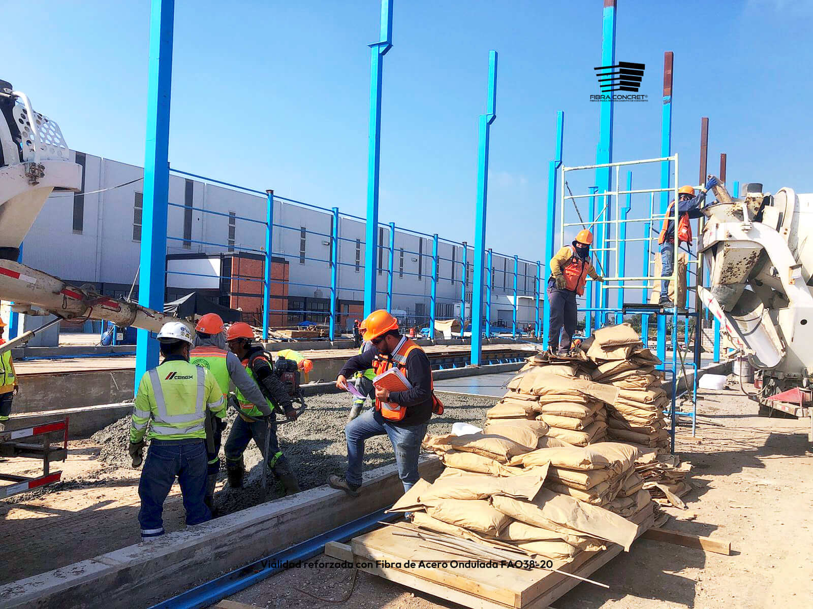 Vialidad reforzada con Fibra de Acero Ondulada FAO38-20 1